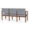Lesro 3 Seat Tandem Seating W/ No Center Arms, 65 in W 26 in L 31.5 in H, Lenox Series LW3101 - alternate 3